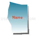 Census Tract 8, Pueblo County, Colorado (Blue Gradient Fill with Shadow)