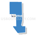 Census Tract 3, Pueblo County, Colorado (Solid Fill with Shadow)