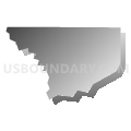 Census Tract 141.38, Douglas County, Colorado (Gray Gradient Fill with Shadow)