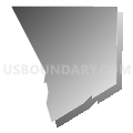 Census Tract 68.10, Denver County, Colorado (Gray Gradient Fill with Shadow)
