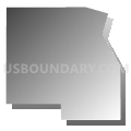 Census Tract 83.90, Denver County, Colorado (Gray Gradient Fill with Shadow)