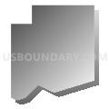 Census Tract 7.02, Denver County, Colorado (Gray Gradient Fill with Shadow)