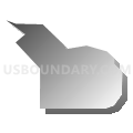 Census Tract 68.14, Denver County, Colorado (Gray Gradient Fill with Shadow)