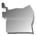 Census Tract 38.01, El Paso County, Colorado (Gray Gradient Fill with Shadow)