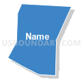 Census Tract 63.01, El Paso County, Colorado (Solid Fill with Shadow)