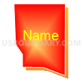 Census Tract 52.02, El Paso County, Colorado (Bright Blending Fill with Shadow)