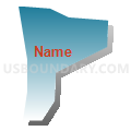 Census Tract 11.01, El Paso County, Colorado (Blue Gradient Fill with Shadow)