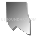 Census Tract 52.01, El Paso County, Colorado (Gray Gradient Fill with Shadow)