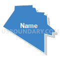 Census Tract 14, El Paso County, Colorado (Solid Fill with Shadow)