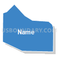 Census Tract 6, El Paso County, Colorado (Solid Fill with Shadow)