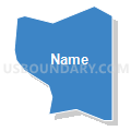 Census Tract 47.01, El Paso County, Colorado (Solid Fill with Shadow)