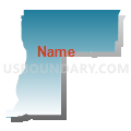 Census Tract 75, El Paso County, Colorado (Blue Gradient Fill with Shadow)