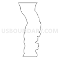 Census Tract 9900, Hernando County, Florida (Light Gray Border)