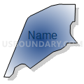Census Tract 107.05, Santa Rosa County, Florida (Radial Fill with Shadow)