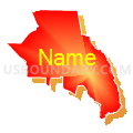 Census Tract 104, Santa Rosa County, Florida (Bright Blending Fill with Shadow)
