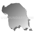 Census Tract 103, Santa Rosa County, Florida (Gray Gradient Fill with Shadow)
