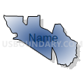 Census Tract 105.02, Santa Rosa County, Florida (Radial Fill with Shadow)