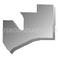 Census Tract 107.08, Santa Rosa County, Florida (Gray Gradient Fill with Shadow)
