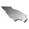Census Tract 105.03, Santa Rosa County, Florida (Gray Gradient Fill with Shadow)
