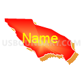 Census Tract 105.03, Santa Rosa County, Florida (Bright Blending Fill with Shadow)