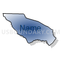 Census Tract 105.03, Santa Rosa County, Florida (Radial Fill with Shadow)