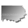 Census Tract 1302.01, Forsyth County, Georgia (Gray Gradient Fill with Shadow)
