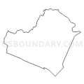 Census Tract 9702, Wayne County, Georgia (Light Gray Border)