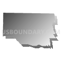 Census Tract 9702, Colquitt County, Georgia (Gray Gradient Fill with Shadow)
