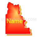 Census Tract 9701, Camas County, Idaho (Bright Blending Fill with Shadow)