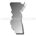 Census Tract 9502, Bear Lake County, Idaho (Gray Gradient Fill with Shadow)