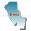 Census Tract 9701, Washington County, Idaho (Blue Gradient Fill with Shadow)