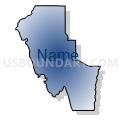 Census Tract 9701, Washington County, Idaho (Radial Fill with Shadow)
