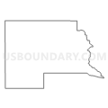 Census Tract 9702, Jerome County, Idaho (Light Gray Border)