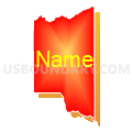 Census Tract 9601, Teton County, Idaho (Bright Blending Fill with Shadow)