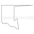 Census Tract 9603, Nez Perce County, Idaho (Light Gray Border)