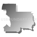 Census Tract 2, Bannock County, Idaho (Gray Gradient Fill with Shadow)