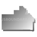 Census Tract 9601, Oneida County, Idaho (Gray Gradient Fill with Shadow)