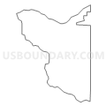 Census Tract 9505, Cassia County, Idaho (Light Gray Border)