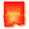 Census Tract 6.01, Kootenai County, Idaho (Bright Blending Fill with Shadow)