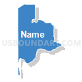 Census Tract 4.01, Kootenai County, Idaho (Solid Fill with Shadow)