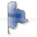Census Tract 4.01, Kootenai County, Idaho (Radial Fill with Shadow)