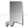 Census Tract 4.02, Kootenai County, Idaho (Gray Gradient Fill with Shadow)