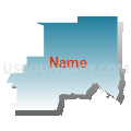 Census Tract 2, Kootenai County, Idaho (Blue Gradient Fill with Shadow)