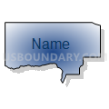 Census Tract 1, Kootenai County, Idaho (Radial Fill with Shadow)