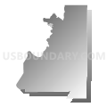 Census Tract 19, Kootenai County, Idaho (Gray Gradient Fill with Shadow)