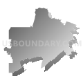 Census Tract 18, Kootenai County, Idaho (Gray Gradient Fill with Shadow)
