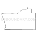 Census Tract 9707, Scott County, Illinois (Light Gray Border)