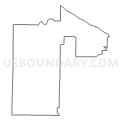 Census Tract 40, Peoria County, Illinois (Light Gray Border)