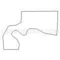 Census Tract 10, Whiteside County, Illinois (Light Gray Border)