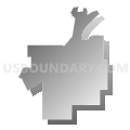 Census Tract 9546, Piatt County, Illinois (Gray Gradient Fill with Shadow)